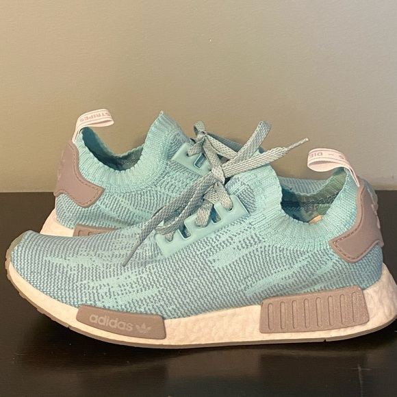 adidas gazelle silver green womens Adidas Mens HU NMD Shoes 'Aqua'  Extra Butter